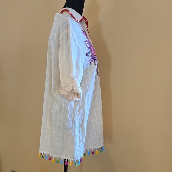 The Paisley Parrot 3/4 Sleeve Tunic L - Picture 4 of 8